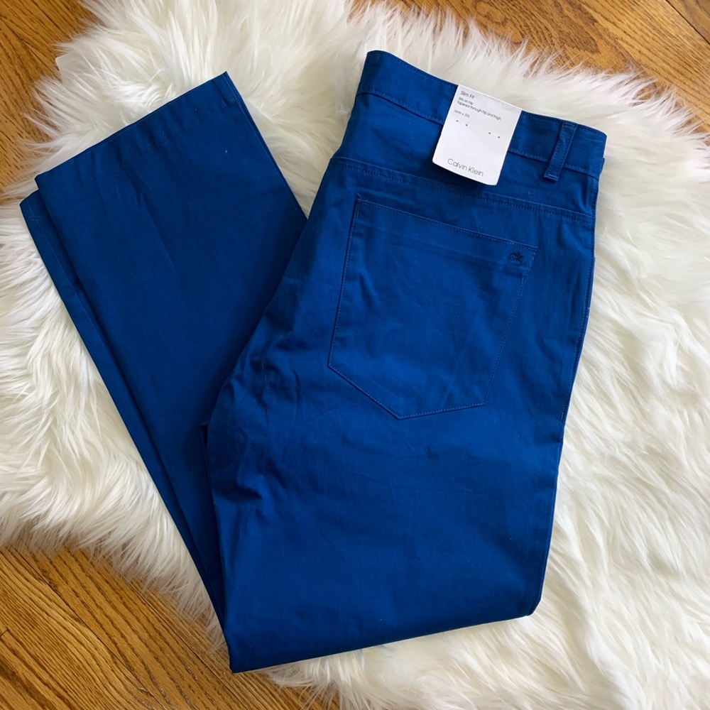 Sold🚫Calvin Klein Stretch Sateen slim fit  Pants - Picture 4 of 7